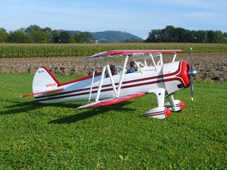 Right side view of the Great Planes Super Stearman