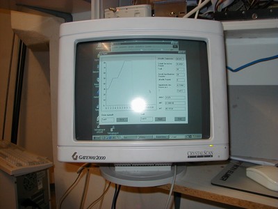 screen shot of the oven controller software