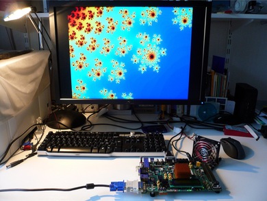 Julia set on Xilinx ML507 prototyping platform