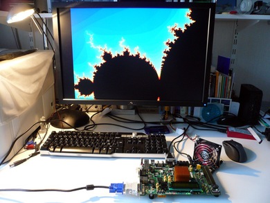 Mandelbrot set on Xilinx ML507 prototyping platform