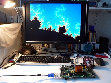 Mandelbrot set on Xilinx ML507 prototyping platform