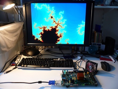 Mandelbrot set on Xilinx ML507 prototyping platform