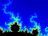 Mandelbrot set with max_iter=120