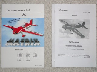 Extra 300L comparison: Black Horse "Matrix" / Graupner "Leki"