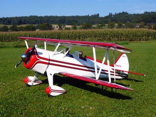 Left side view of the Great Planes Super Stearman