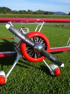 Great Planes Super Stearman's radial engine section