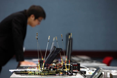 Testbed setup at the IEEE ISCAS'09 live demonstration contest in Taipei, Taiwan